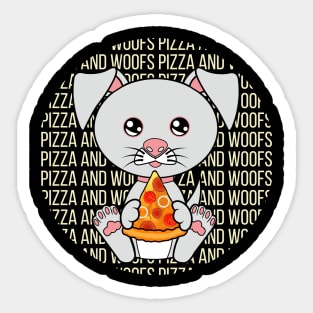 All I Need is pizza and dogs, pizza and dogs, pizza and dogs lover Sticker